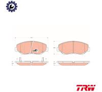 TRW GDB3325 Brake pad set