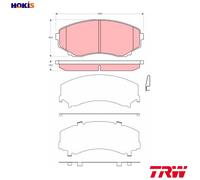 BRAKE PAD SET DISC BRAKE GDB3326 FOR MAZDA MPV/Mk/II L3 2.3L RF5C 2.0L 4cyl 3.0L