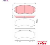 BRAKE PAD SET DISC BRAKE GDB3326 FOR MAZDA MPV/Mk/II L3 2.3L RF5C 2.0L 4cyl 3.0L