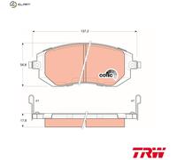 TRW COTEC Brake pad set GDB3328 with acoustic wear warning SUBARU: Outback IV, Legacy 4, Impreza III Hatchback