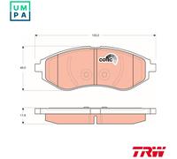 TRW GDB3330 Brake pad set