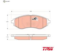TRW GDB3330 Brake pad set