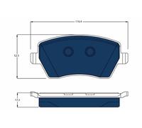 BRAKE PAD SET, DISC BRAKE GDB3332BTE