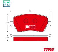 TRW GDB3332DTE Brake pad set