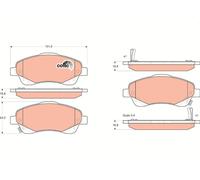 BRAKE PAD SET, DISC BRAKE GDB3336