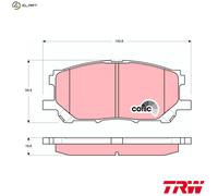 TRW Brake Pad Set GDB3338 – Fits Lexus RX and Toyota 2GR-FE 3.5L / 1MZ-FE 3.0L