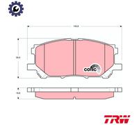 BRAKE PAD SET DISC BRAKE GDB3338 FOR LEXUS TOYOTA 2GR-FE 3.5L 1MZ-FE 3.0L 6cyl