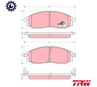 BRAKE PAD SET DISC BRAKE GDB3340 FOR DONGFENG NISSAN QD32T 3.2L4G64-S4M 2.4L