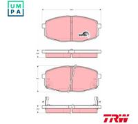 TRW Brake Pad Set GDB3342 – Disc Brake Front for KIA CEE'D SW (ED) 2 2007-2012