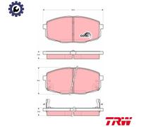 Brake Pad Set, disc brake TRW GDB3342 for KIA CEE'D SW (ED) 2 2007-2012