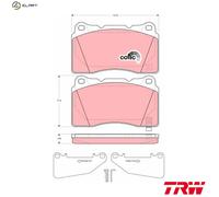 TRW GDB3349 Brake pad set