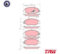 BRAKE PAD SET DISC BRAKE GDB3354 FOR NISSAN TD27T 2.7L BD-30Ti 3.0L LD23 2.3L