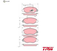 TRW Brake Pad Set GDB3354 – Disc Brake – Fits Nissan Cabstar E