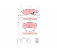 BRAKE PAD SET, DISC BRAKE GDB3358