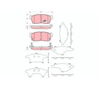 BRAKE PAD SET, DISC BRAKE GDB3359