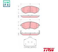 TRW GDB3365 Brake pad set