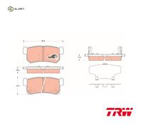 TRW GDB3366 Brake pad set
