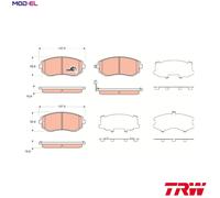 BRAKE PAD SET DISC BRAKE GDB3371 FOR SUBARU OUTBACK LEGACY/V/Station/Wagon/IV
