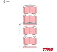 TRW GDB3381 Brake pad set