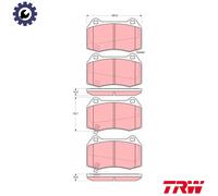 TRW GDB3381 Brake pad set