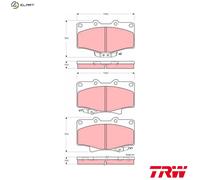 Front Brake Pads Set for Toyota:4 RUNNER,HILUX 04491-35140 04465-35140