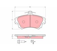 BRAKE PAD SET, DISC BRAKE GDB3389