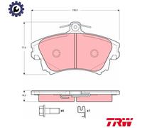 TRW Brake Pad Set GDB3389 - Disc Brake for Mitsubishi Colt VI, Forfour, Mirage VI