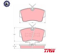 BRAKE PAD SET DISC BRAKE GDB339 FOR VAUXHALL CARLTON/Mk/III SENATOR OPEL 6cyl