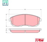 BRAKE PAD SET DISC BRAKE GDB3390 FOR NISSAN CA18DET/TCA18DECA18DT 1.8L 4cyl