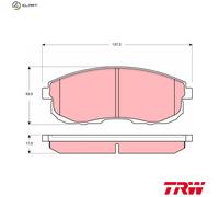 BRAKE PAD SET DISC BRAKE GDB3390 FOR NISSAN CA18DET/TCA18DECA18DT 1.8L 4cyl