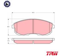 BRAKE PAD SET DISC BRAKE GDB3390 FOR NISSAN CA18DET/TCA18DECA18DT 1.8L 4cyl