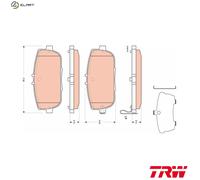 TRW Brake Pad Set GDB3402 – Disc Brake for Mazda MX-5 III (NC) Roadster Miata 2.0L