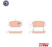 TRW Brake Pad Set GDB3407 – Acoustic Wear Warning, Disc Brake – Honda Civic VIII Hatchback (FN, FK)