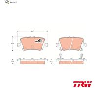 BRAKE PAD SET DISC BRAKE GDB3408 FOR HONDA CIVIC/VIII/Hatchback/IX R18Z4 1.8L
