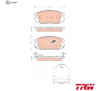 TRW GDB3409 Brake pad set