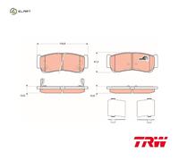 BRAKE PAD SET DISC BRAKE GDB3419 FOR HYUNDAI SATELLITE/Bus STAREX/H-1/Van 2.5L