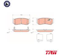 BRAKE PAD SET DISC BRAKE FOR HYUNDAI H 1 BOX A1 D4CB G4JS STAREX BOX A1 G6DB TRW