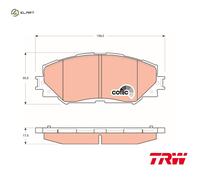 TRW GDB3425 Brake pad set