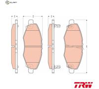 BRAKE PAD SET DISC BRAKE GDB3427 FOR TOYOTA INNOVA/CRYSTA/II/KIJANG/VENTURER/8