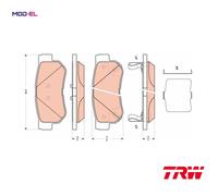 BRAKE PAD SET DISC BRAKE GDB3432 FOR HYUNDAI D3EA 1.5L 3cyl TBD4FA 1.5L 4cyl TB