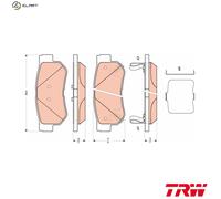 BRAKE PAD SET DISC BRAKE GDB3432 FOR HYUNDAI D3EA 1.5L 3cyl TBD4FA 1.5L 4cyl TB