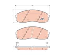 BRAKE PAD SET, DISC BRAKE GDB3433