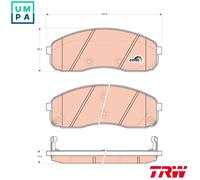 TRW GDB3433 Brake pad set