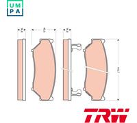 BRAKE PAD SET DISC BRAKE GDB3436 FOR SUZUKI GRAND/VITARA/Open/Off-Road/Vehicle