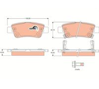 BRAKE PAD SET, DISC BRAKE GDB3446