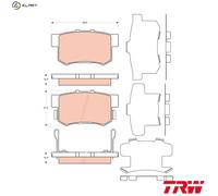 TRW GDB3447 Brake pad set