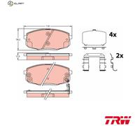 TRW Brake Pads GDB3450 - Front - Fits HAM Pads - UK Stock
