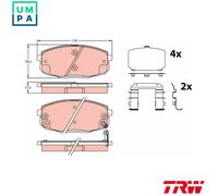 TRW Brake Pads GDB3450 - Front - Fits HAM Pads - UK Stock