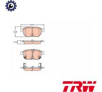 BRAKE PAD SET DISC BRAKE GDB3454 FOR TOYOTA PRIUS COROLLA MATRIX AURIS URBAN IQ