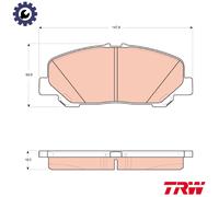 BRAKE PAD SET DISC BRAKE GDB3455 FOR TOYOTA ESTIMA/III TARAGO PREVIA ALPHARD
